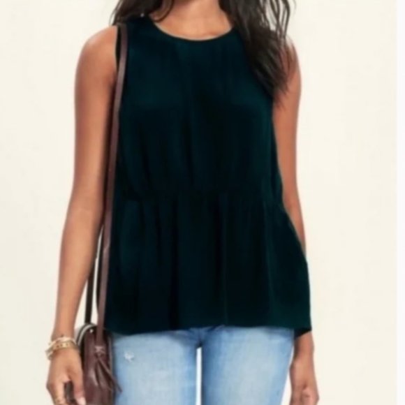Madewell Tops - Madewell Sleeveless Black Peplum Top Size M
